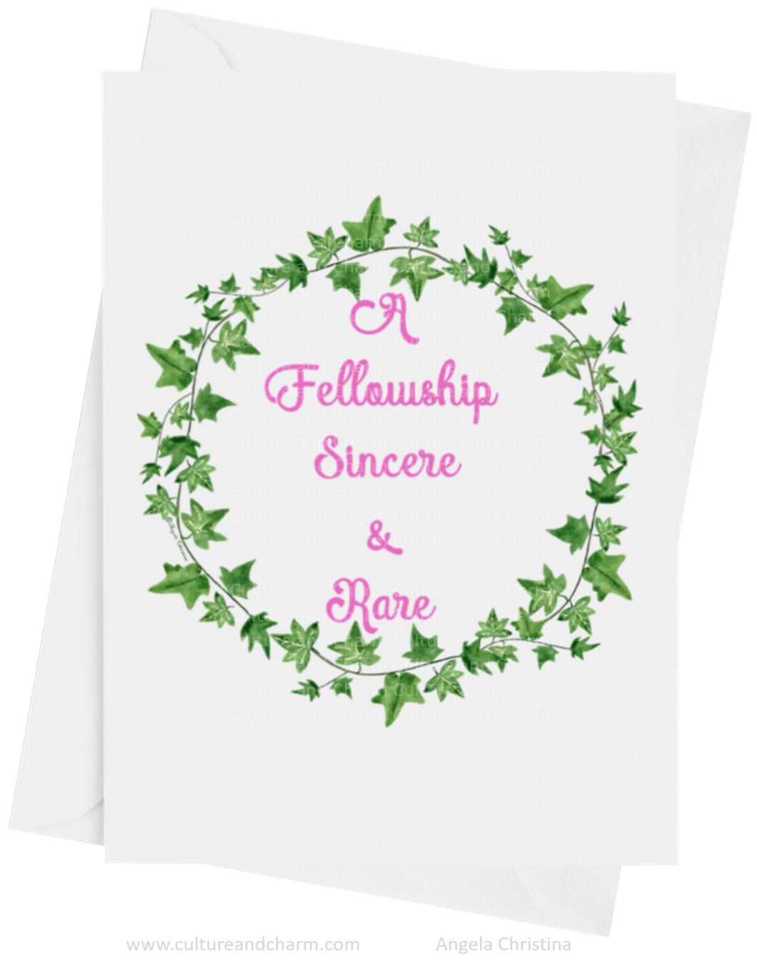 Note Cards-A Fellowship Sincere & Rare- Ivy