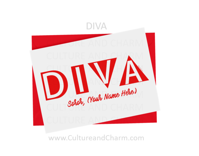 Cards-Bold DIVA (Personalized)