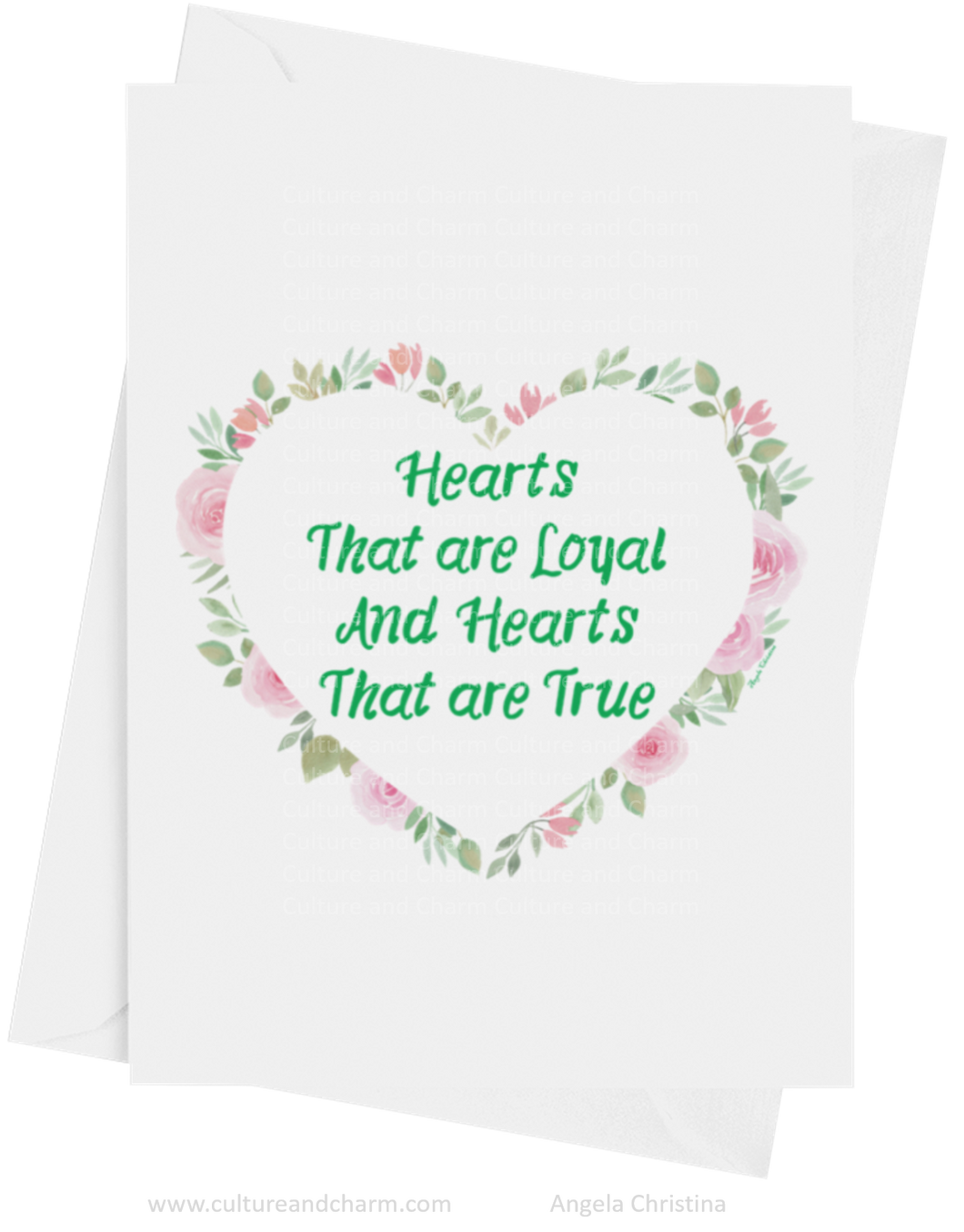 Note Cards-Hearts that are Loyal-Tea Rose