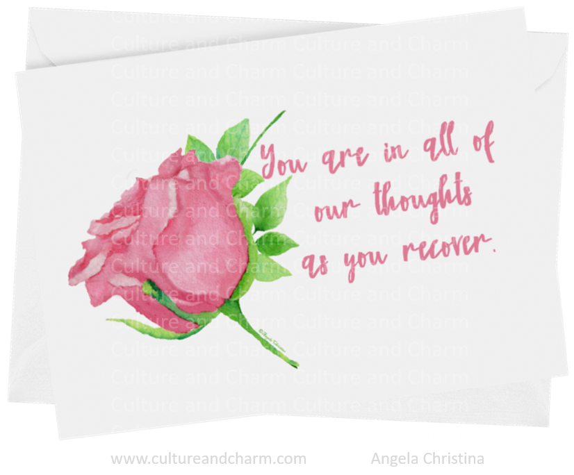 Note Cards-You are in all of our thoughts-recover
