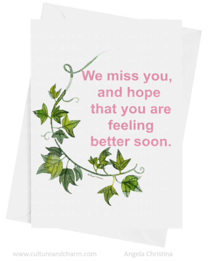 Note Cards-We miss you, hope you get better